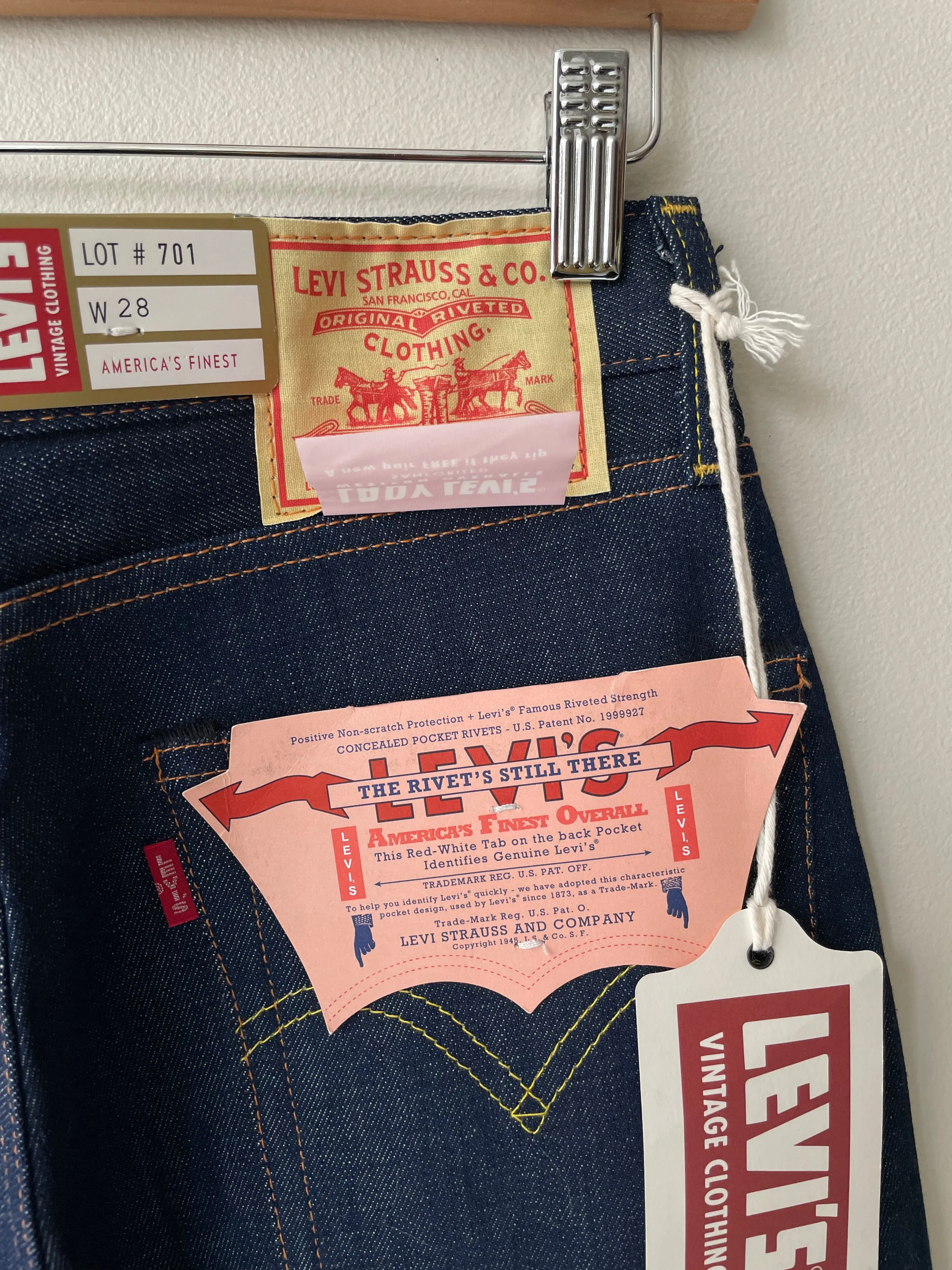 Levi's 1950s 701® Selvedge Jeans