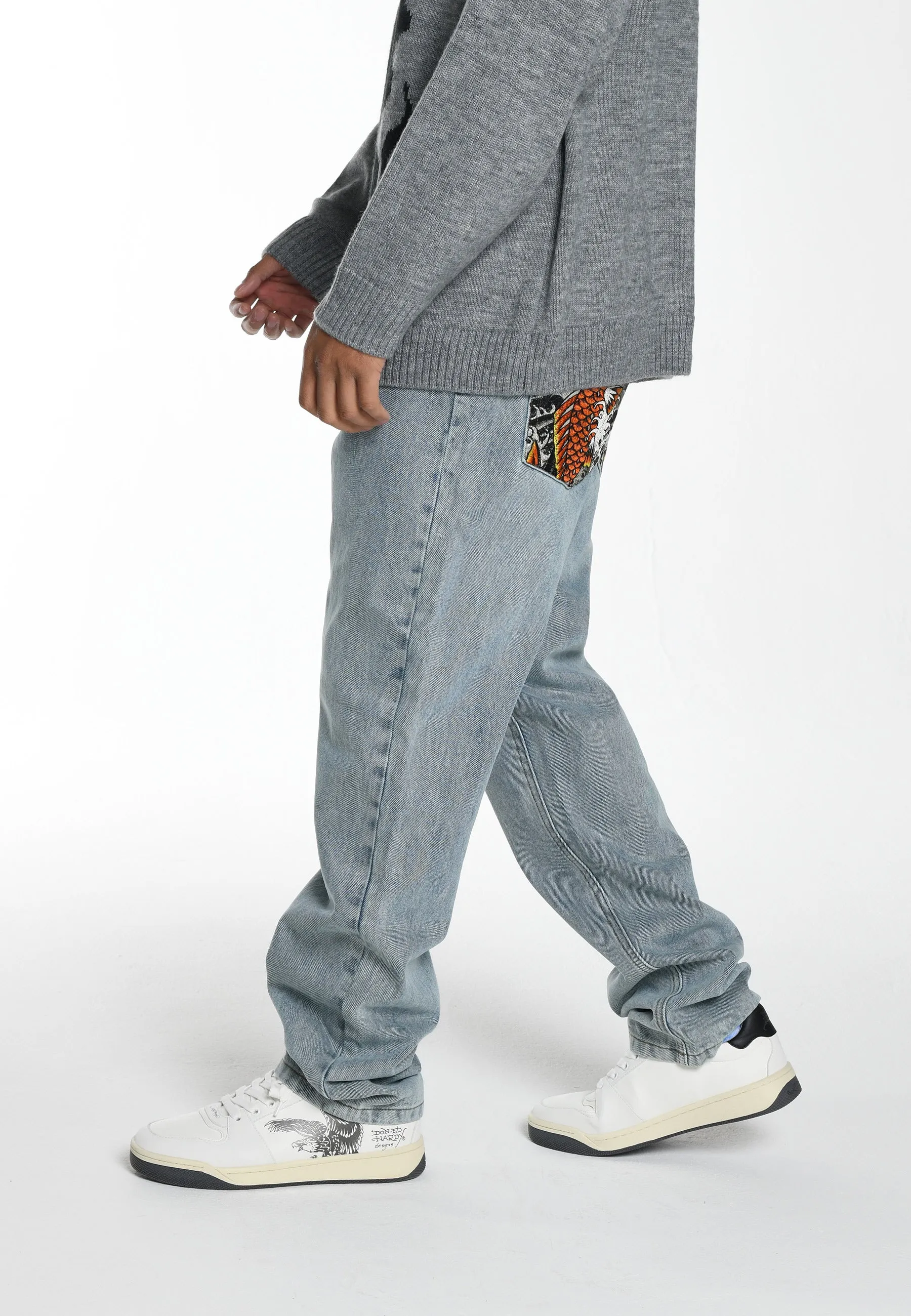 Mens Koi-Merge Denim Trousers Jeans - Blue