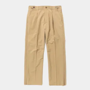 Side Zip Paper Touch Slacks(Beige)/MW-PT24103