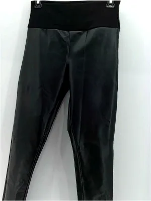 Spanx Womens Faux Leather Leggings Stretch Active Pants Color Black Size Medium