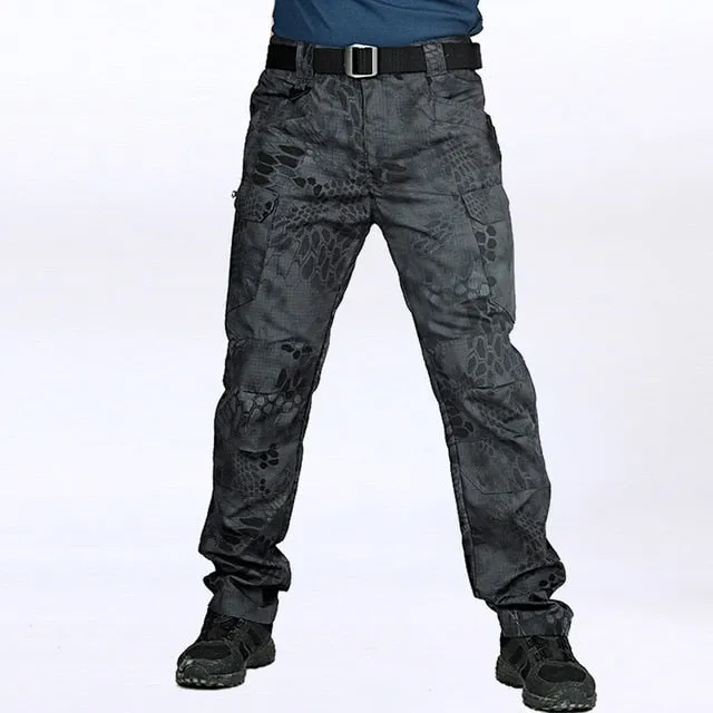 Tactical Pants Multiple Pocket Military Slim Fat Cargo